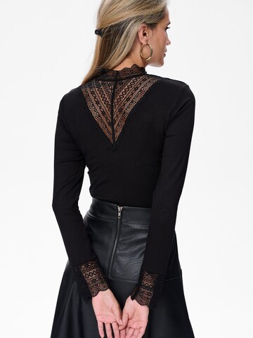 Blue Shadow Blouse in Black
