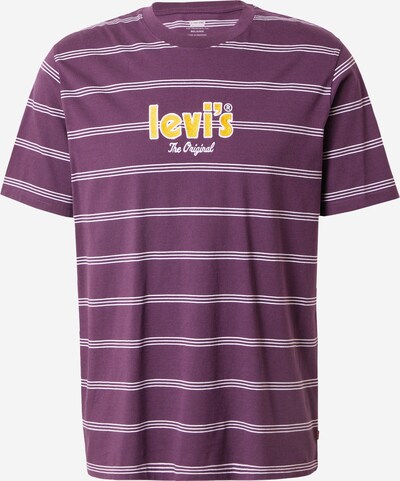 LEVI'S T-Shirt in gelb / dunkellila / weiß, Produktansicht