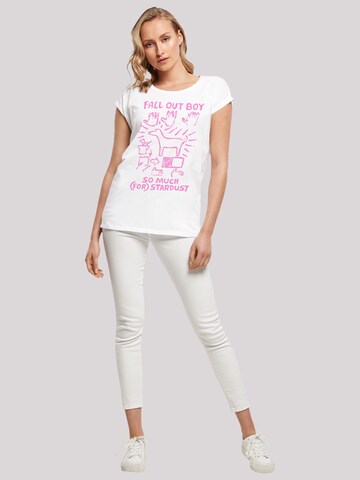 F4NT4STIC Shirt 'Fall Out Boy Dog So Much Stardust' in Wit