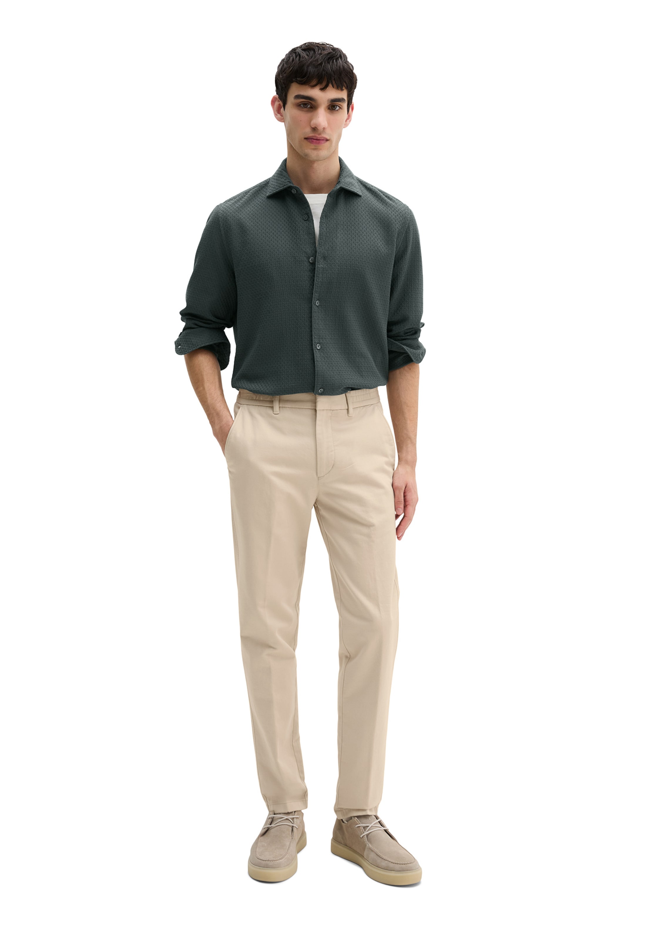 Marc O'Polo Regular fit Button Up Shirt in Grey