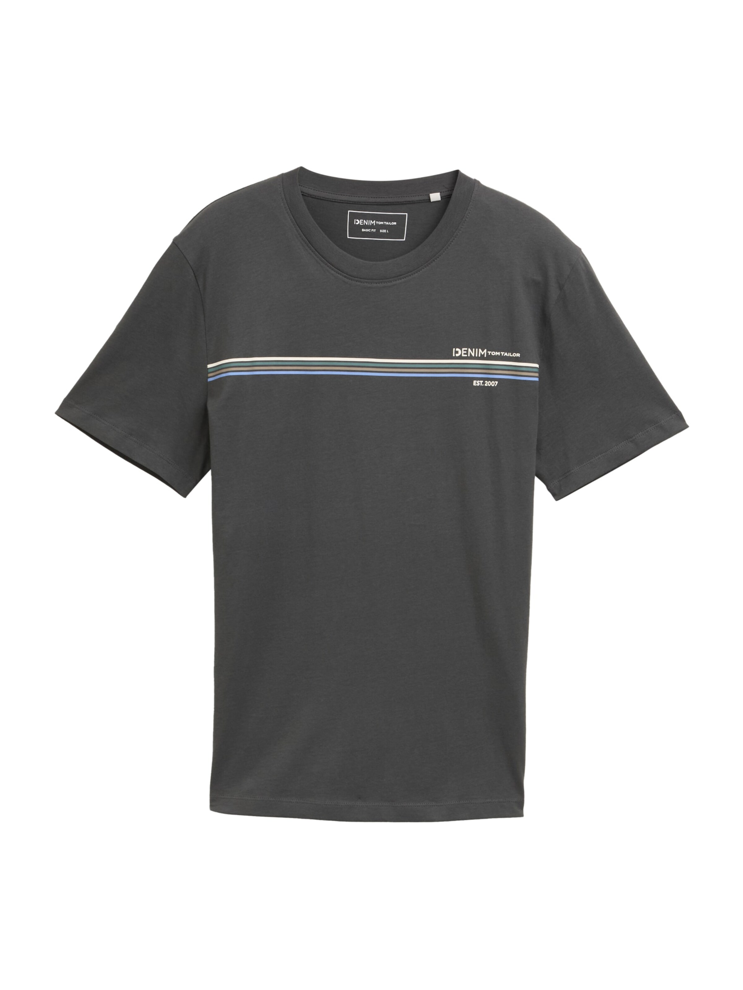 TOM TAILOR DENIM Shirt in Grey: front