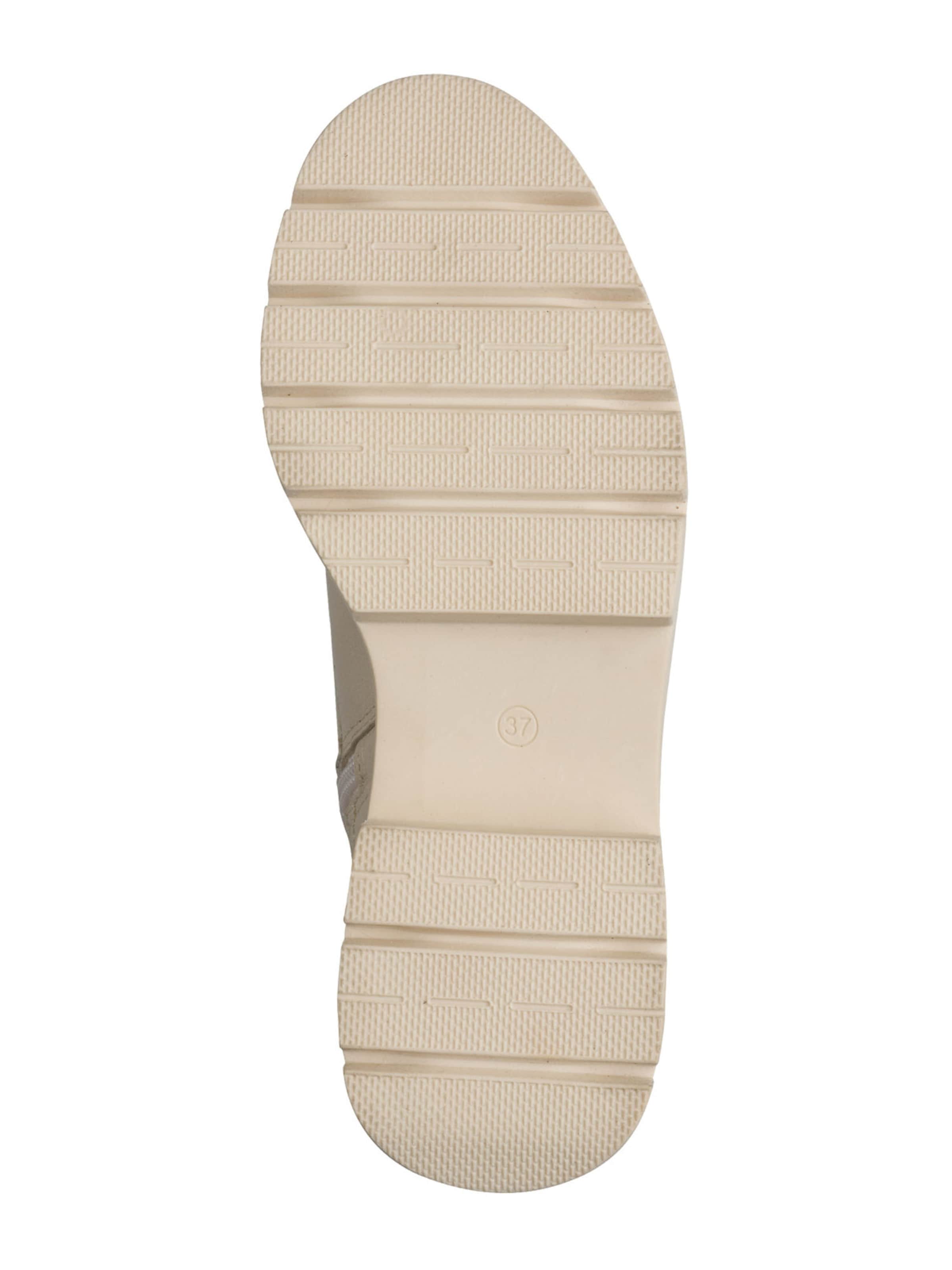 MARCO TOZZI Lace-Up Ankle Boots in Beige