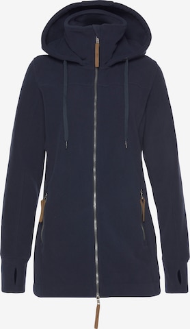 POLARINO Athletic Fleece Jacket in Blue: front