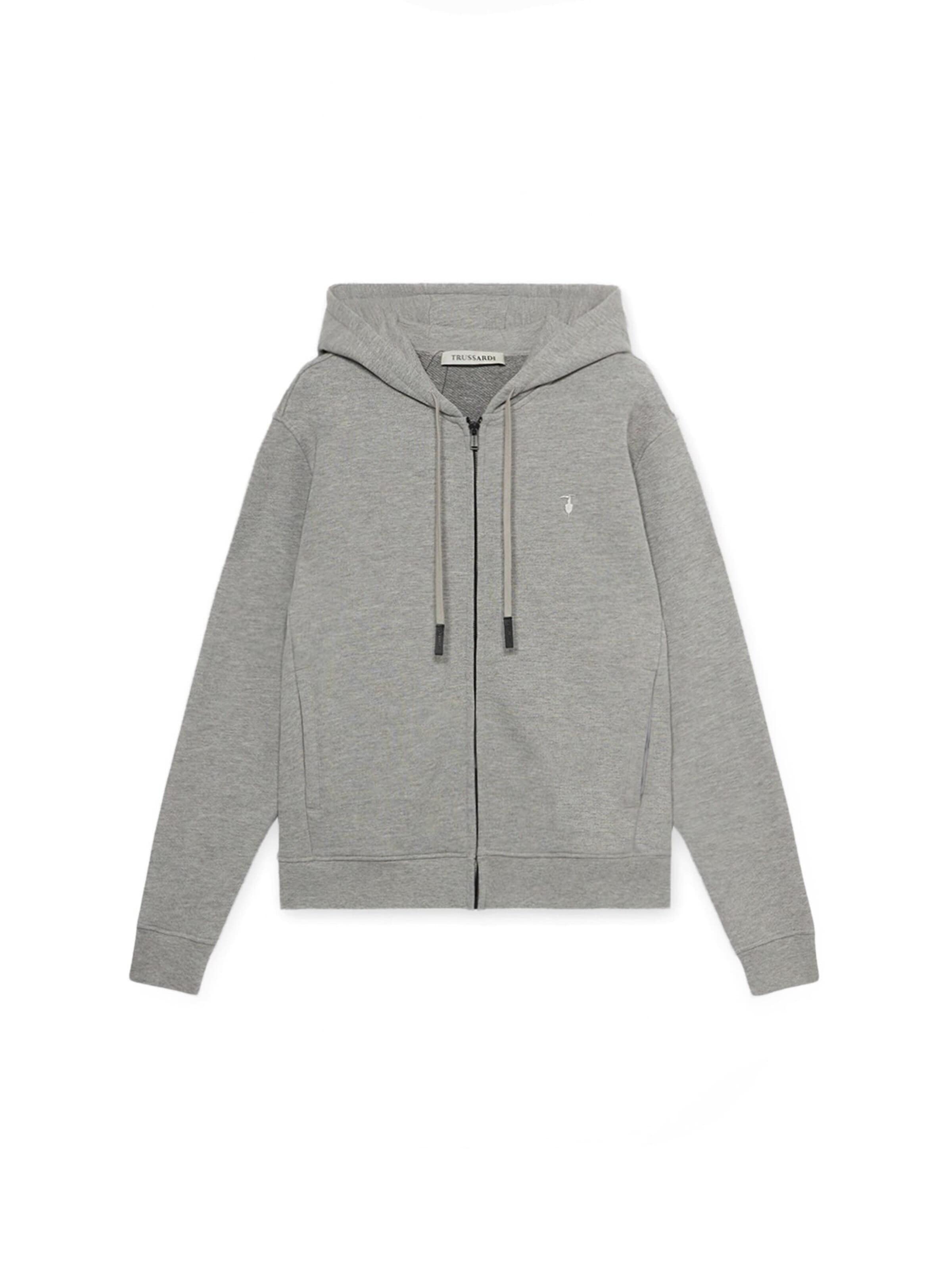 Veste de survêtement Trussardi en gris : devant