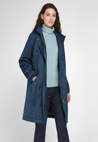 Fadenmeister Berlin Between-Seasons Parka in Blue: front