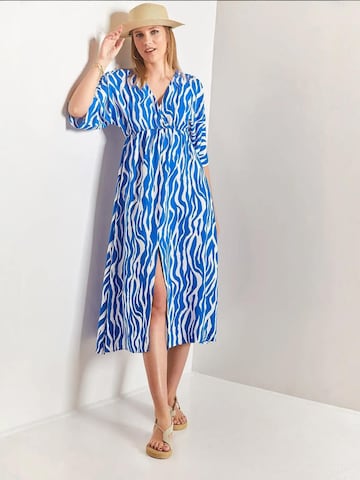 Bianco Lucci Jurk in Blauw