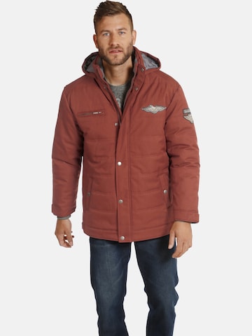 Jan Vanderstorm Between-Season Jacket ' Juhapekka ' in Red: front