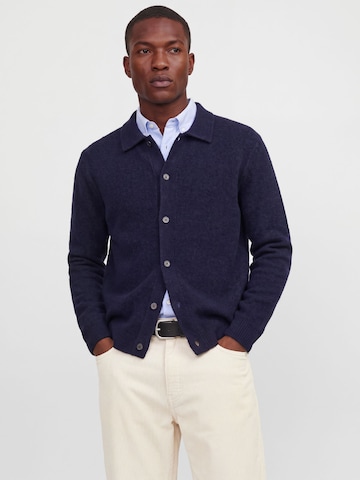 JACK & JONES Gebreid vest in Grijs: voorkant