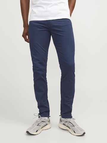 JACK & JONES Slimfit Jeans 'Glen Blaine' in Blauw: voorkant