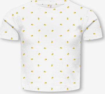 ONLY GIRLS Koszulka 'KOGBELLA' w kolorze biały: przód