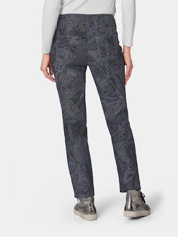 Regular Pantalon 'CARLA' Goldner en gris