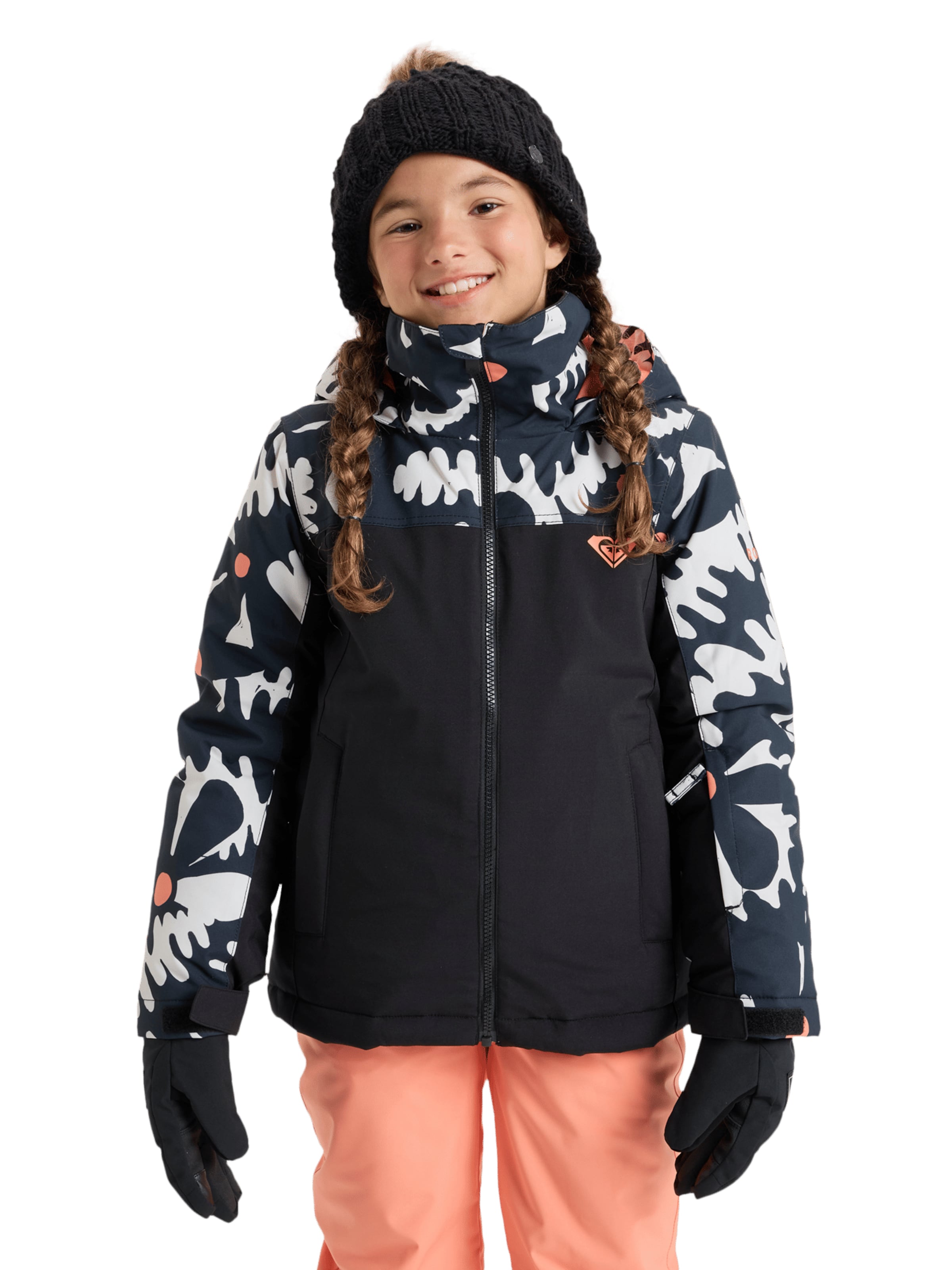 ROXY Athletic Jacket 'Galaxy' in Black: front