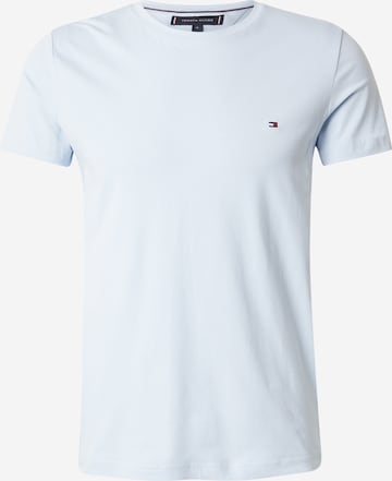 Coupe slim T-Shirt TOMMY HILFIGER en bleu : devant