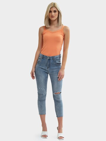 Influencer Top in Orange