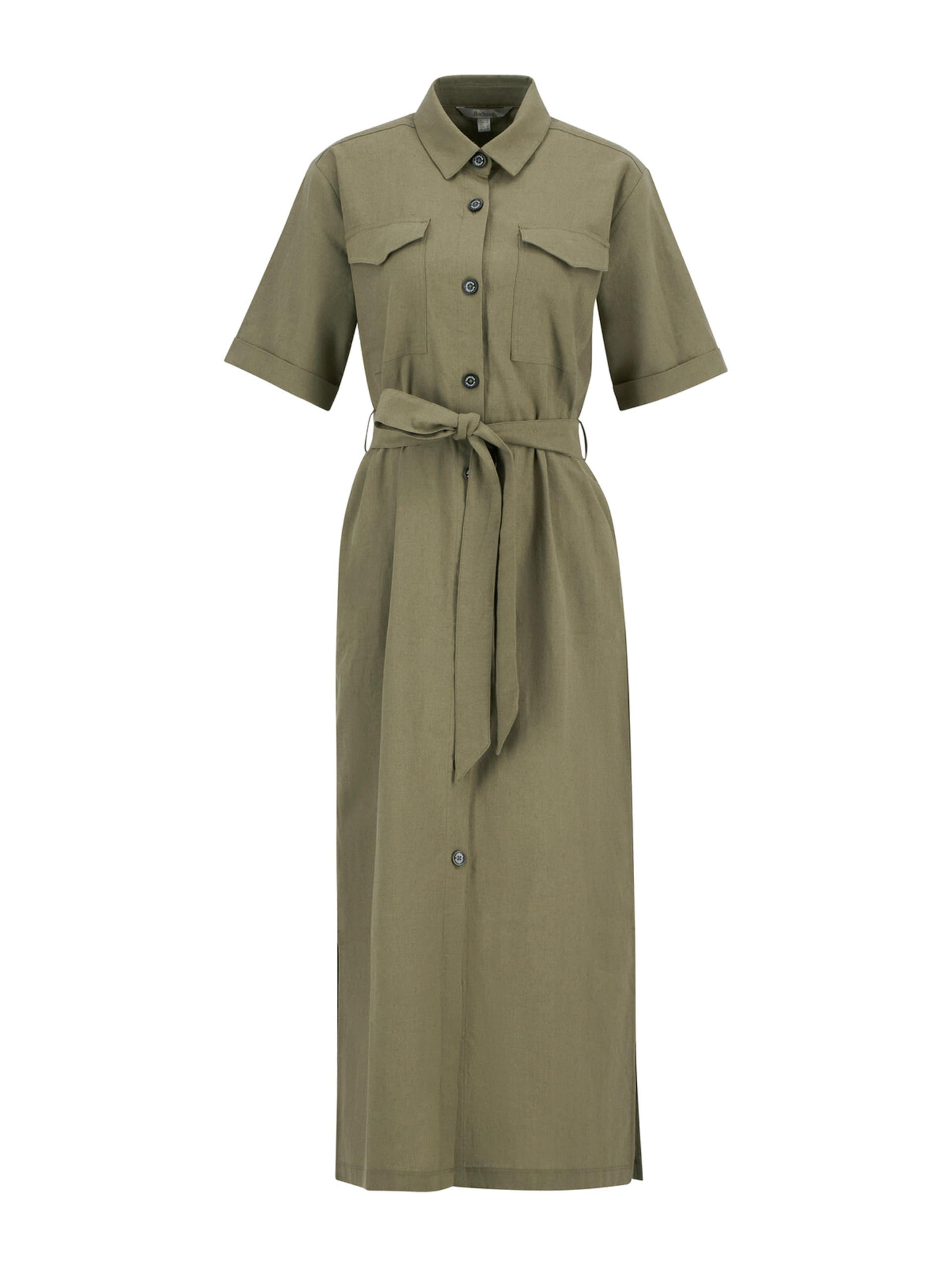 Barbour Sukienka koszulowa w kolorze zielony: przód