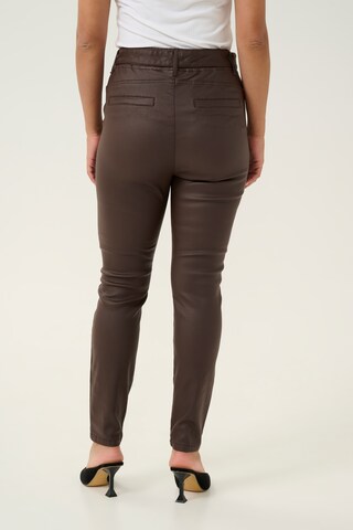 Cream Slimfit Hose 'Torid' in Braun