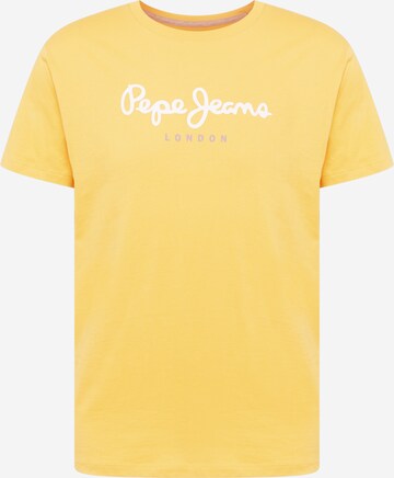 Pepe Jeans - Camiseta 'EGGO' en amarillo: frente