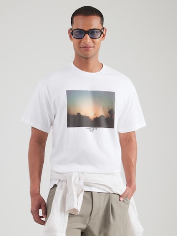 T-Shirt 'Warm Views' Carhartt WIP en blanc : devant