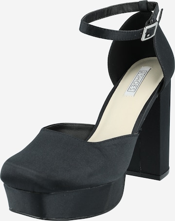 NLY by Nelly - Sapatos com cunha frontal em preto: frente