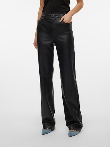 VERO MODA Wide leg Pants 'Tessa' in Black: front