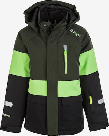 ZigZag Athletic Jacket 'Taylora' in Green: front