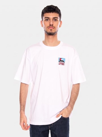 T-Shirt 'SUNSET ON FUJI SAN TS SS' EDWIN en blanc