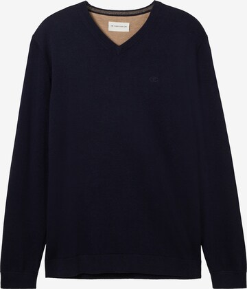 Pull-over TOM TAILOR en bleu : devant