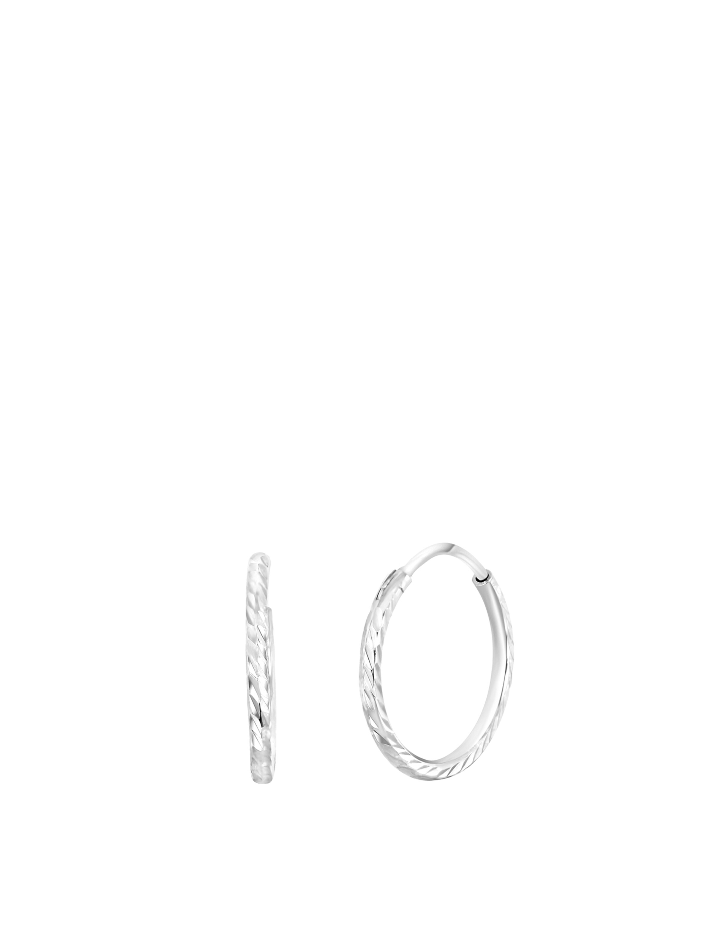 Lucardi Oorbellen in Zilver: voorkant