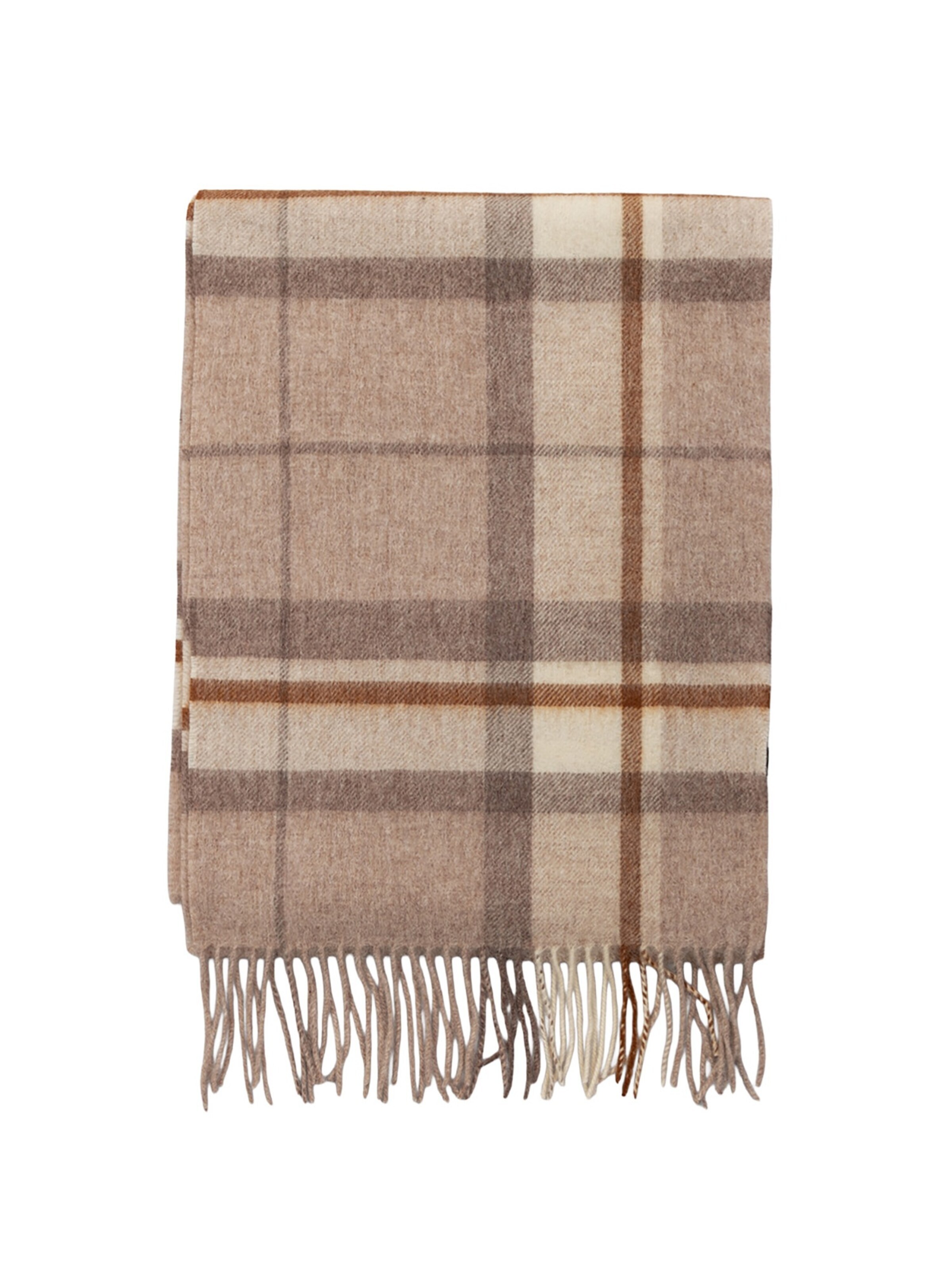 L'Arte Milano Shawl in Beige: front