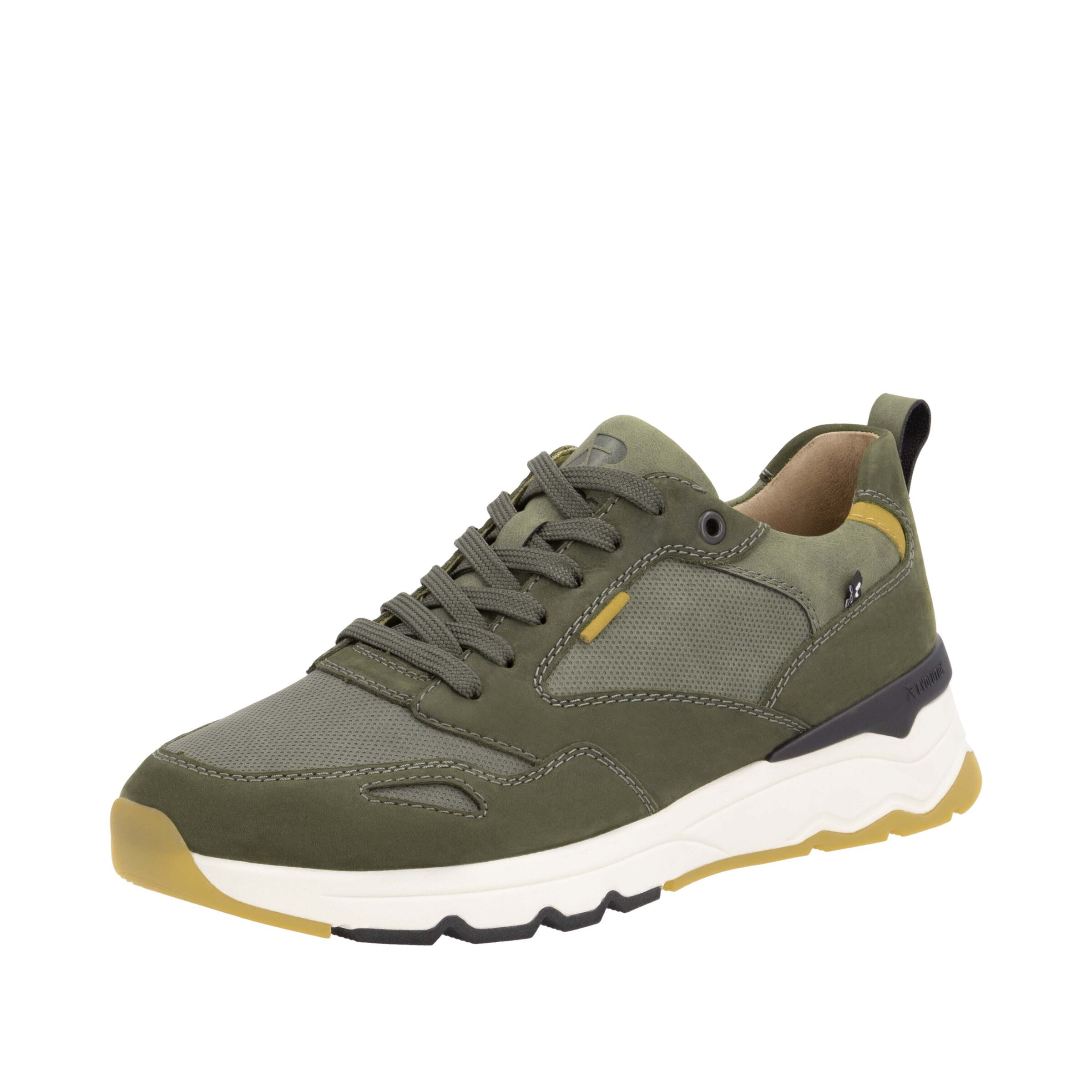 Sneaker bassa di Rieker Sport in verde: frontale