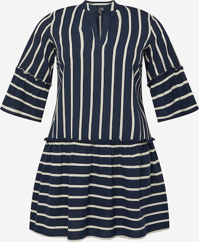 Rochie tip bluză 'Afua' Vero Moda Curve pe bleumarin / alb, Vizualizare produs