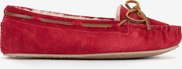 Pantoufle 'Cally' Minnetonka en rouge