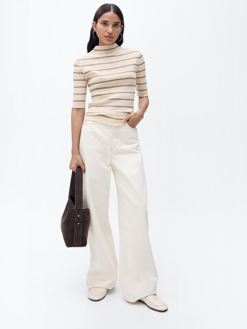 MANGO Pullover 'CARACOL' in Beige