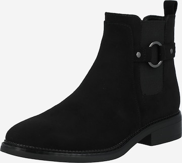 ABOUT YOU - Botas pelo tornozelo 'Carolina Shoes' em preto: frente
