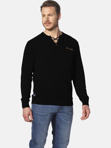 Jan Vanderstorm Pullover 'Andgar' in Schwarz: predná strana