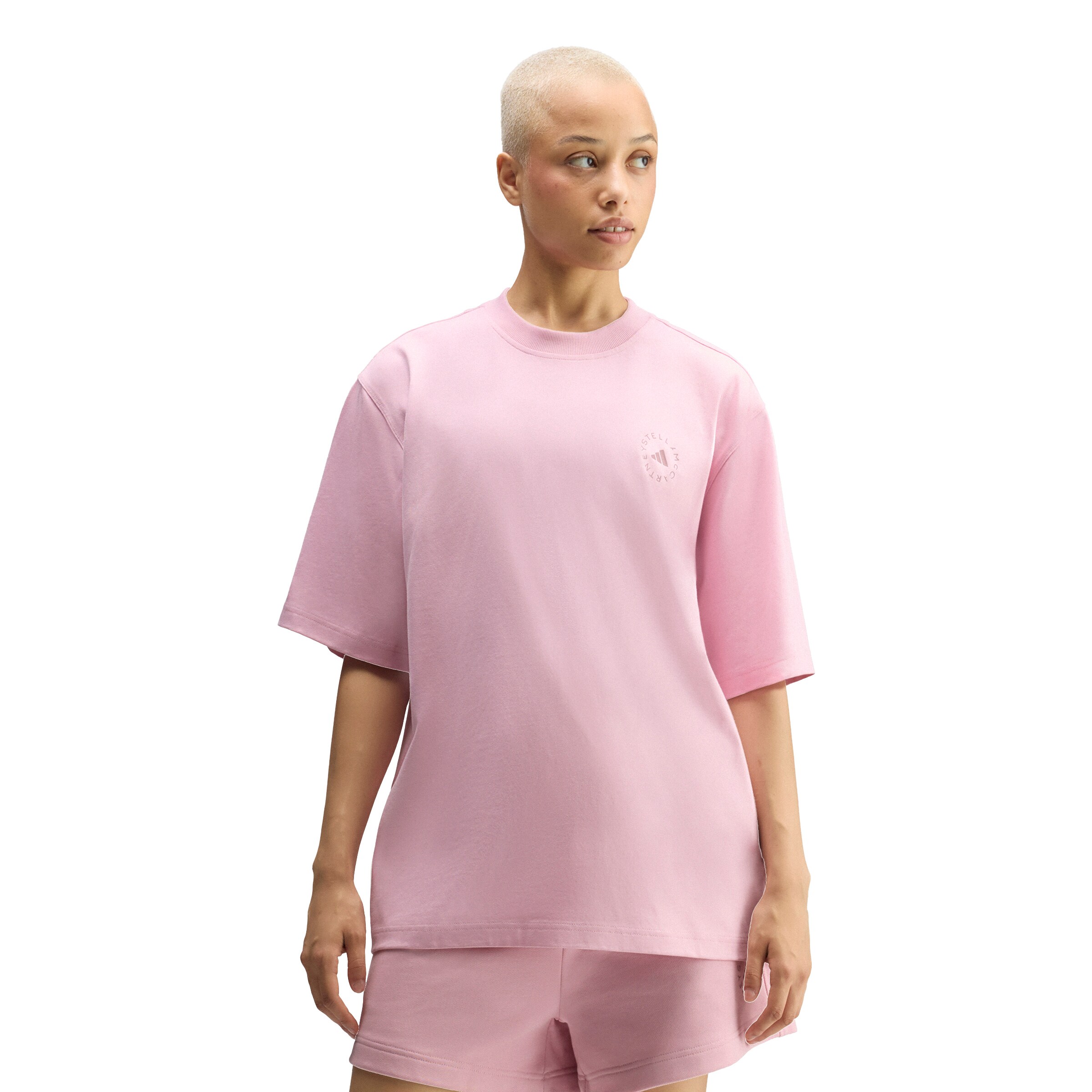 ADIDAS BY STELLA MCCARTNEY Функционална тениска в розово: отпред