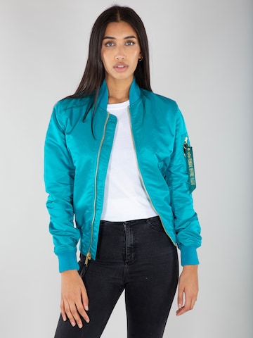 ALPHA INDUSTRIES Tussenjas in Blauw: voorkant