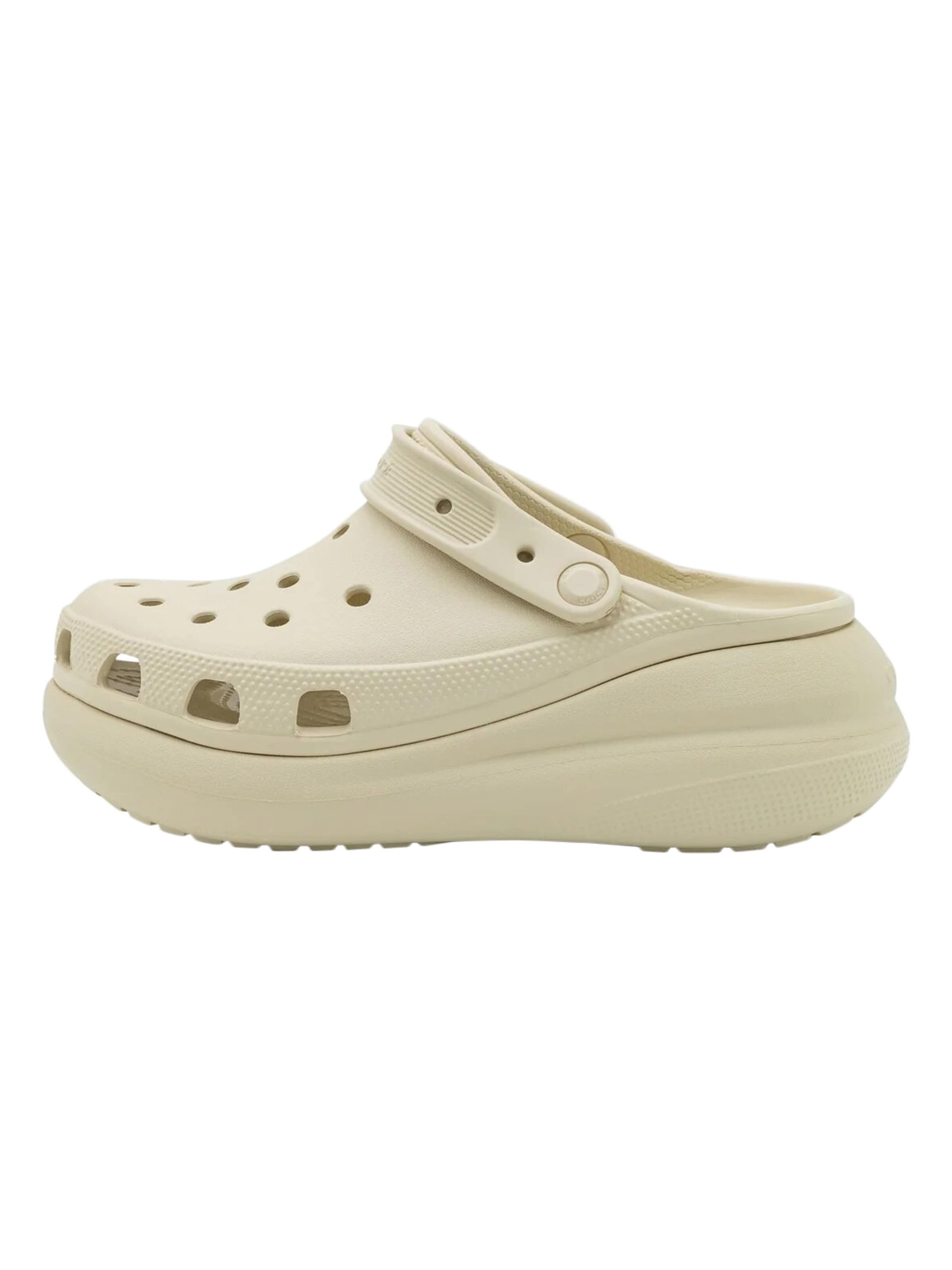 Sabots Crocs en blanc : devant