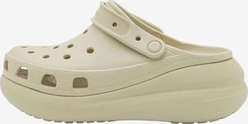 Sabots Crocs en blanc : devant