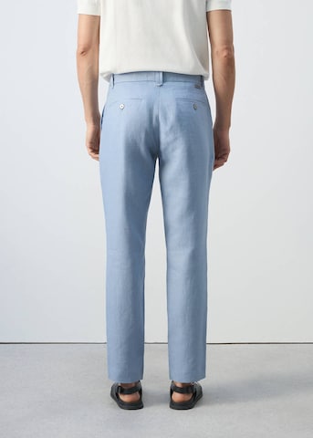 MANGO MAN Slimfit Hose 'Oyster' in Blau