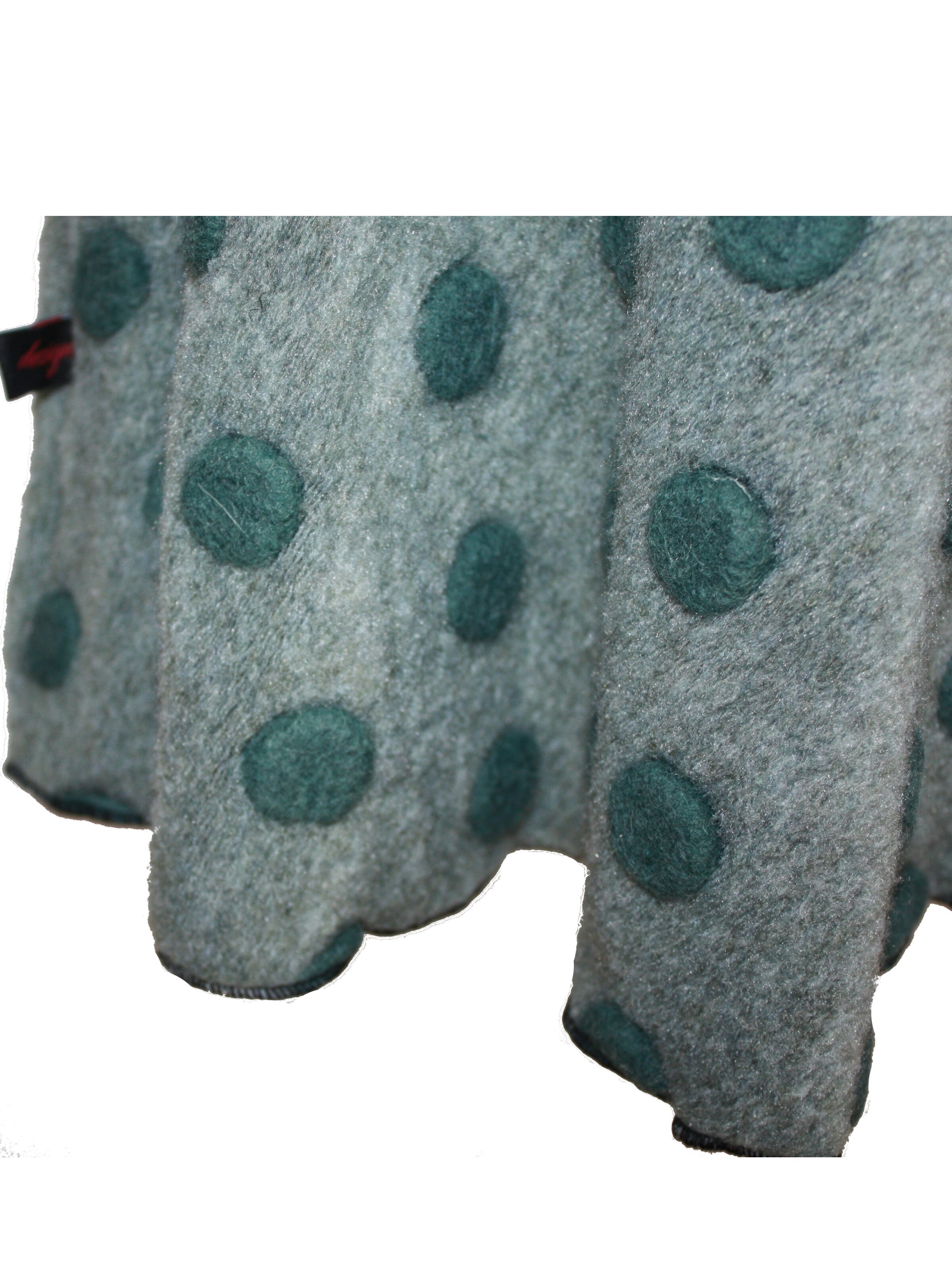 dunkle design Skirt 'A-Linie Wollwalk' in Green