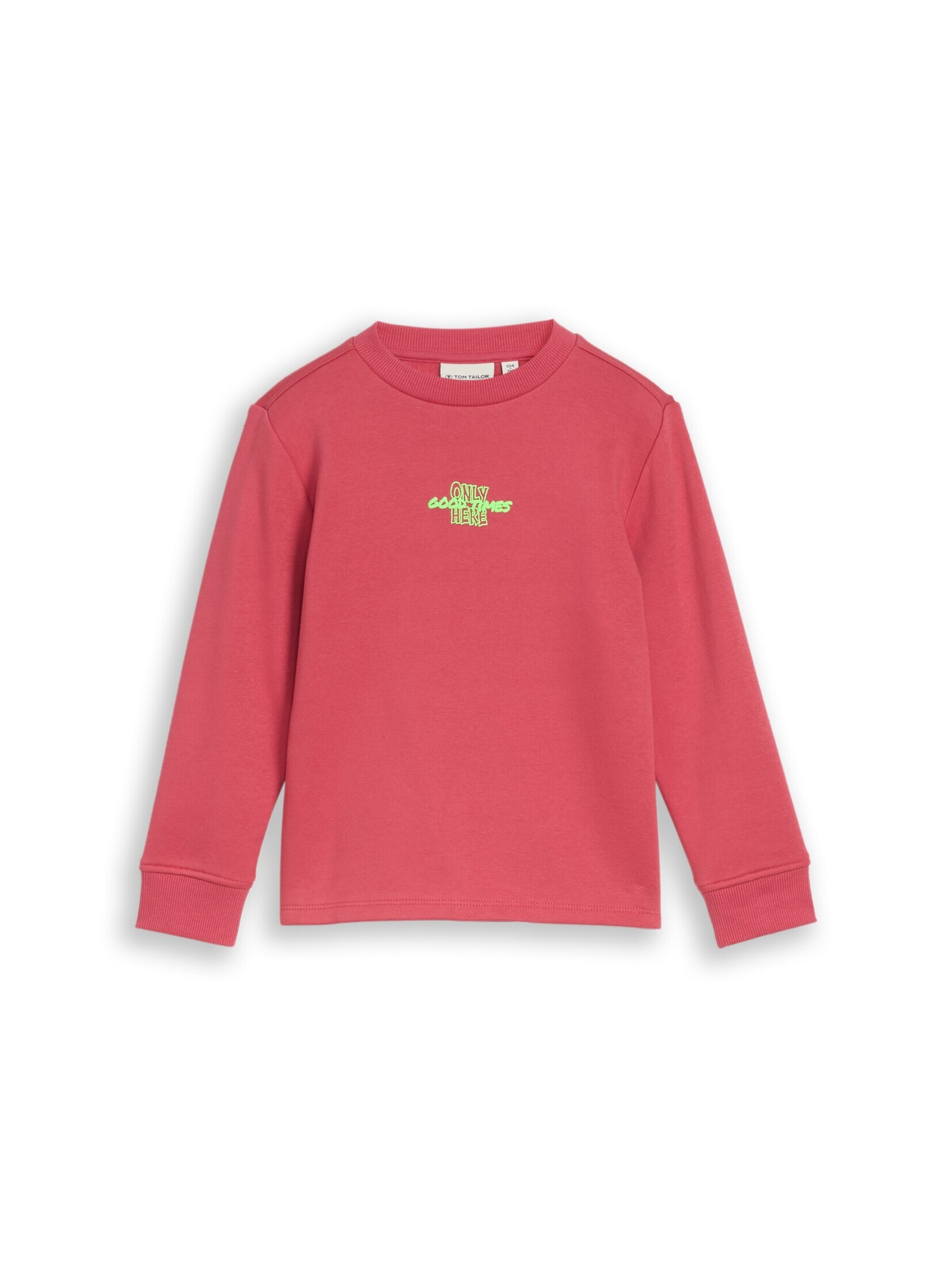 Sweat TOM TAILOR en rouge : devant