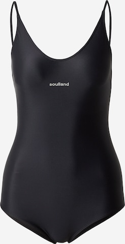 Soulland Strój kąpielowy 'Adel' w kolorze czarny: przód