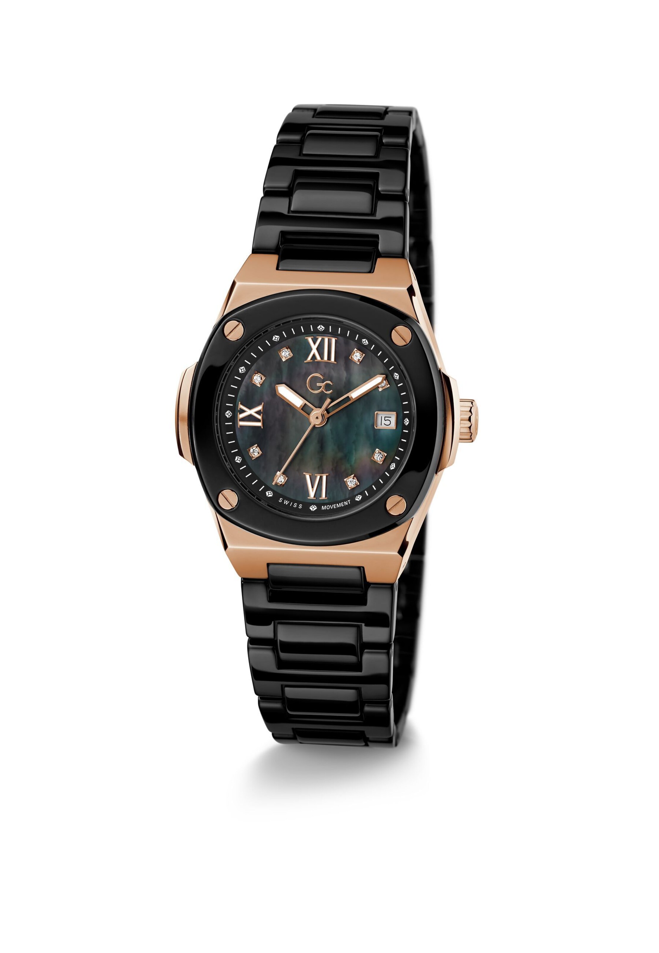 Gc Analog Watch 'Coussin Shape Mini' in Black