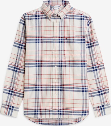 TOMMY HILFIGER Button Up Shirt in White: front