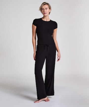 Hunkemöller Pyjamahose in Schwarz: Vorderseite