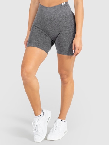 Skinny Pantalon de sport Smilodox en gris