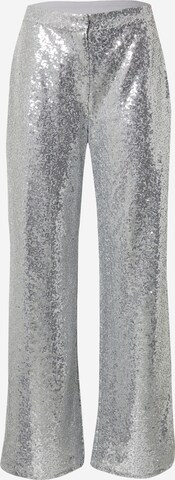 EDITED Wide Leg Hose 'Dasha' in Silber: predná strana