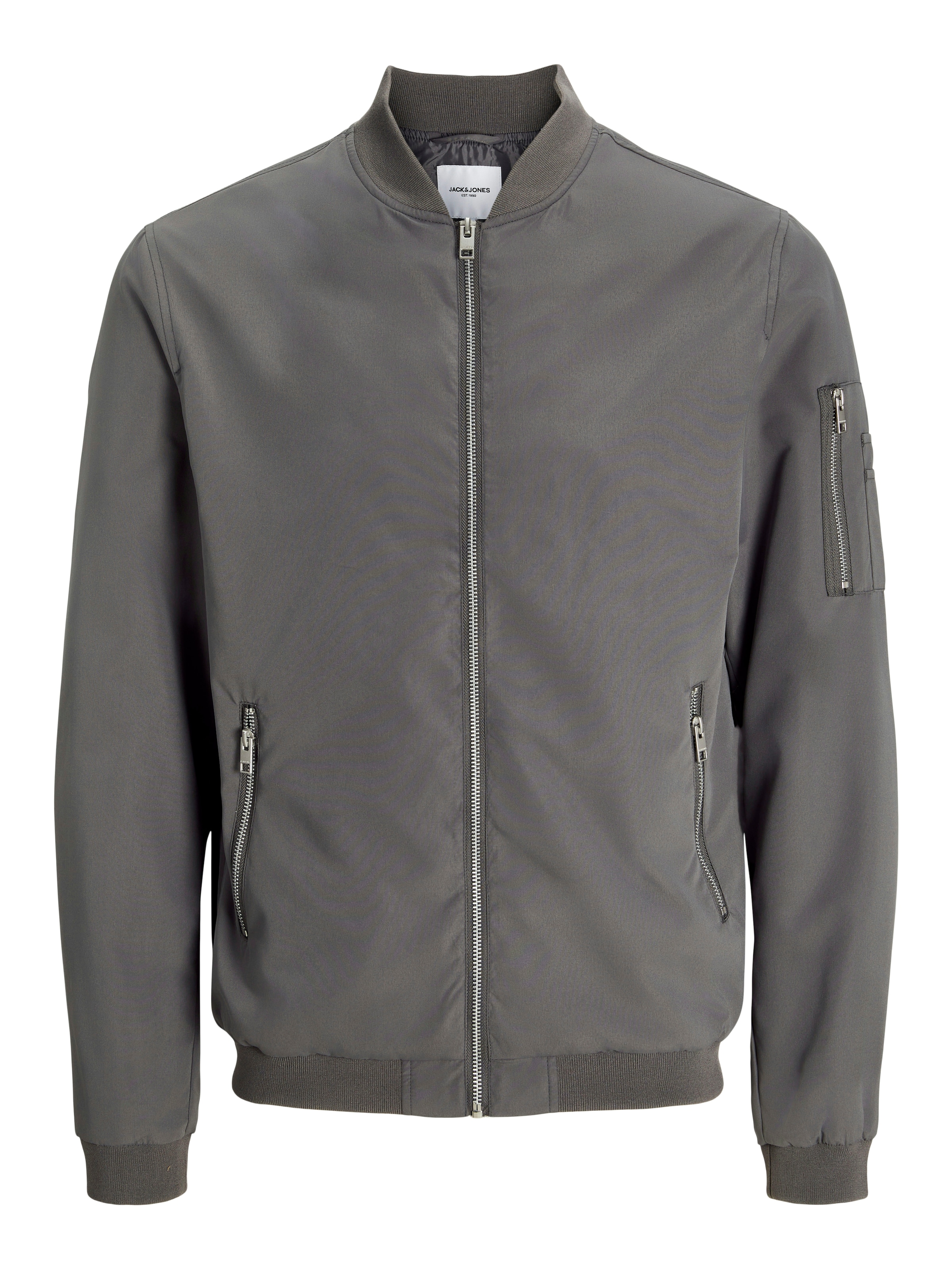 JACK & JONES Regular fit Between-Season Jacket 'JJERush' in Grey: front