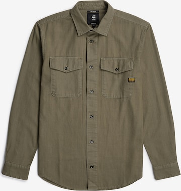 Chemise 'Marine' G-STAR en vert : devant